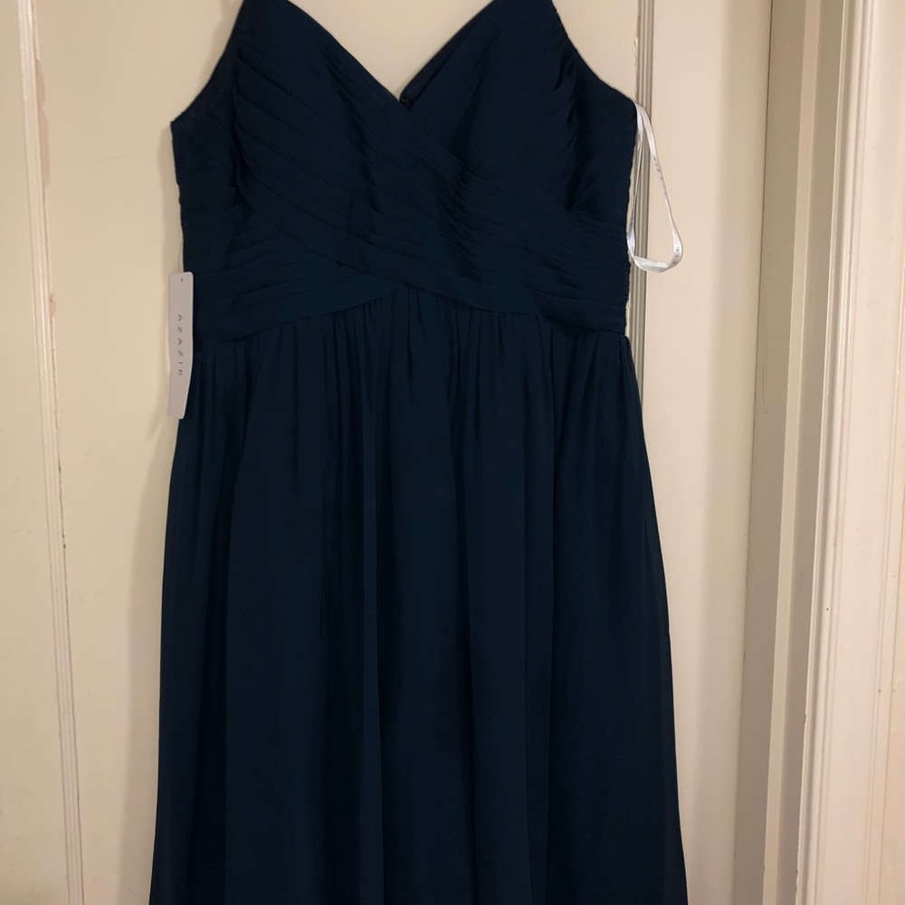 Bridesmaid navy dress from Azazie. Never worn